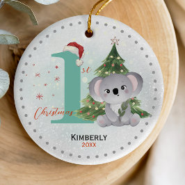Ornamento De Cerâmica Árvore de Natal de primeiro bebê