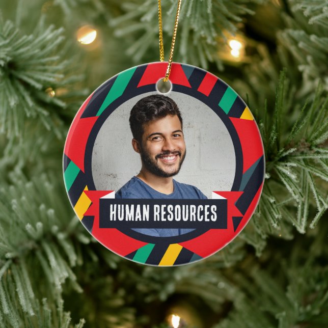 Ornamento De Cerâmica Árvore de Natal do Office - Recursos Humanos (Árvore)