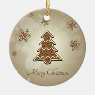Ornamento De Cerâmica Árvore de Natal do pão-de-espécie