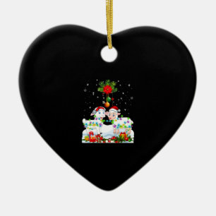 Ornamento De Cerâmica Árvore de Natal Engraçado para Ovinos Presente
