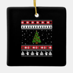 Ornamento De Cerâmica Árvore de Natal Fingado no Natal