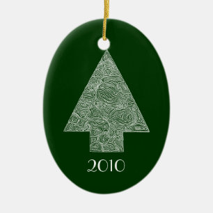Ornamento De Cerâmica Árvore de Natal Moderna