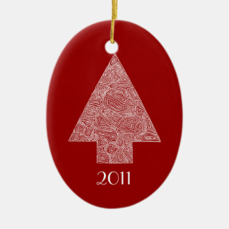 Ornamento De Cerâmica Árvore de Natal Moderna