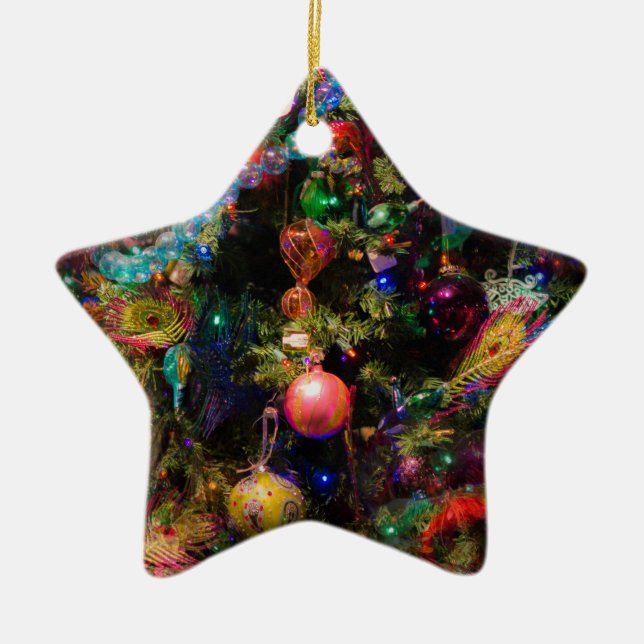 Ornamento De Cerâmica árvore de xmas feia (Frente)