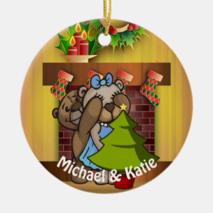 Ornamento De Cerâmica Árvore Natal Surpresa