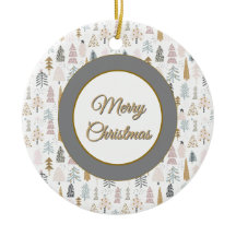 Árvores de Natal de Inverno Rústicas Personalizada