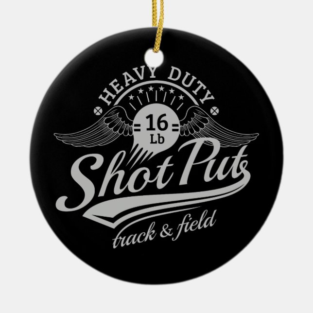 Ornamento De Cerâmica asas pstas tiro (Frente)