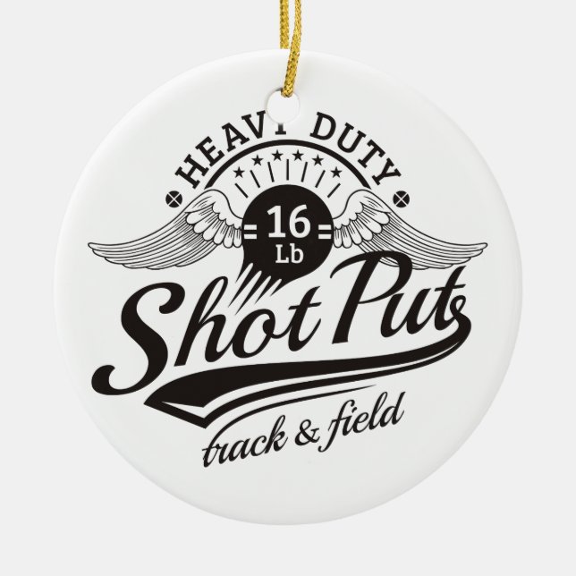 Ornamento De Cerâmica asas pstas tiro (Frente)