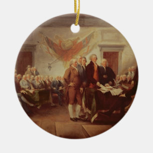 Ornamento De Cerâmica Assinando a declaração de independência, 4o