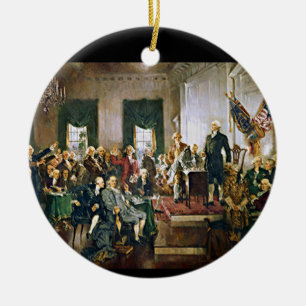 Ornamento De Cerâmica Assinatura da Constituição