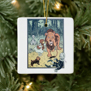 Ornamento De Cerâmica Assistente de Vintagem de Caracteres Oz, Estrada d