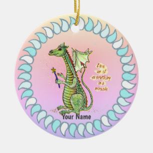 Ornamento De Cerâmica Assistente Dragon