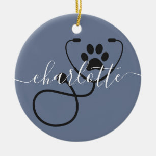 Ornamento De Cerâmica Assistente Veterinário Veterinário Veterinário Vet