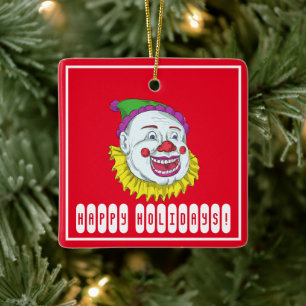 Ornamento De Cerâmica Assustador Horror do Palhaço