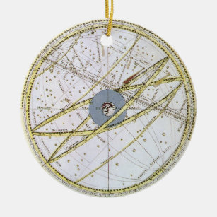 Ornamento De Cerâmica Astronomia Vintage Celestial por Matthaeus Seutter