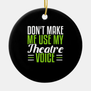 Ornamento De Cerâmica Ater Dramatic Musway Ator Atriz