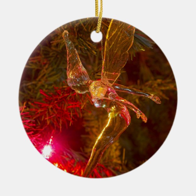 Ornamento De Cerâmica Aterrissagem no Tinker Bell (Frente)