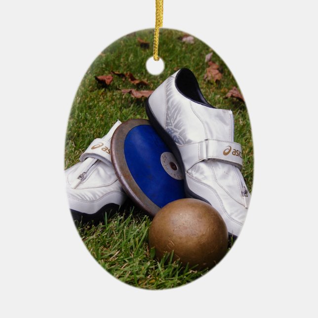 Ornamento De Cerâmica Atletismo (Frente)