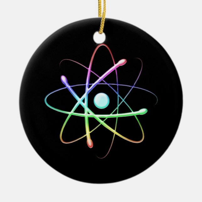 Ornamento De Cerâmica Átomo (008) (Frente)