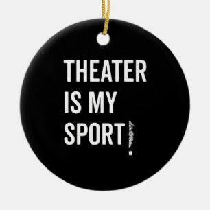 Ornamento De Cerâmica Atriz É Meu Esportivo Musical Agindo Em Nyc