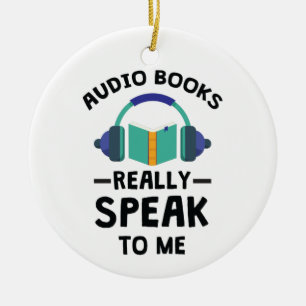 Ornamento De Cerâmica Audiobooks fala muito comigo