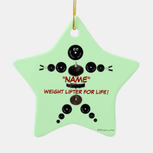 Ornamento De Cerâmica Aumento de Peso de Natal Personalizado