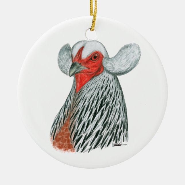 Ornamento De Cerâmica Auraucana_Cabeça (Frente)