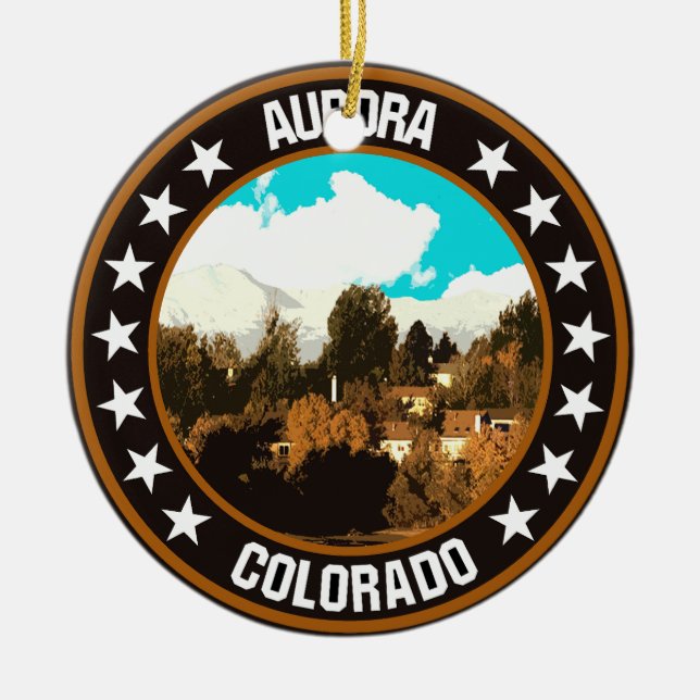 Ornamento De Cerâmica Aurora (Frente)