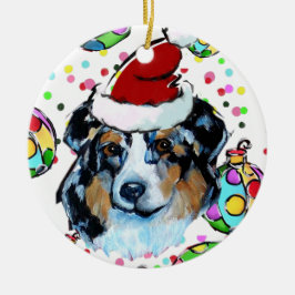 ORNAMENTO DE CERÂMICA AUSTRALIAN SHEPHERD