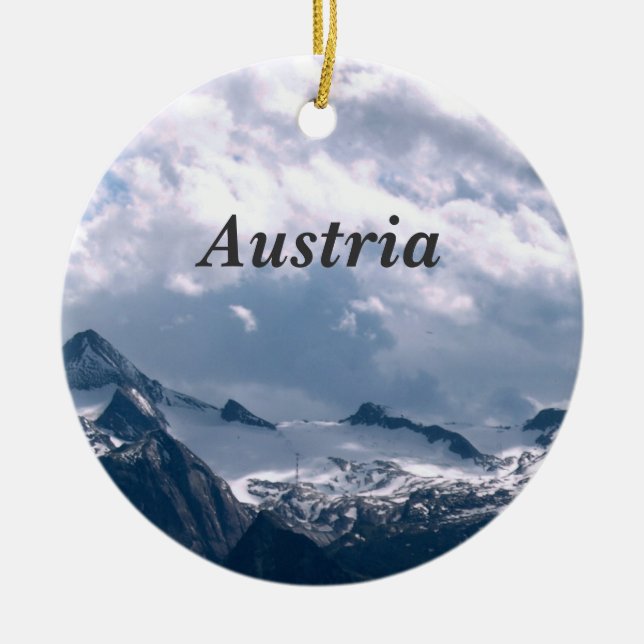 Ornamento De Cerâmica Áustria (Frente)