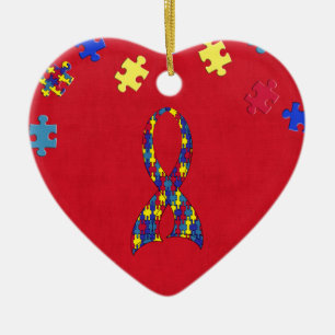 Ornamento De Cerâmica Autismo