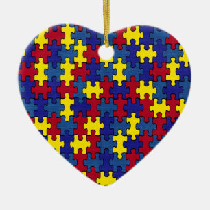 Ornamento De Cerâmica Autismo