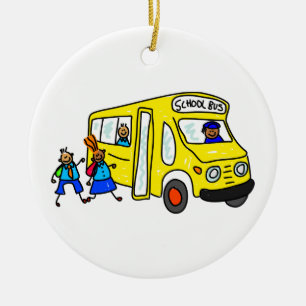 Ornamento De Cerâmica Auto escolar