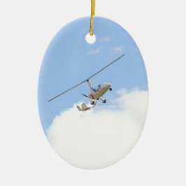 Ornamento De Cerâmica Autogyro em voo