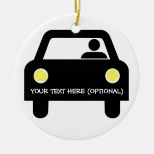 Ornamento De Cerâmica Automóvel e Driver Personalizados