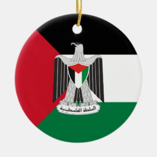 Ornamento De Cerâmica autoridade de Palestina do emblema