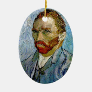Ornamento De Cerâmica autorretrato de Van Gogh
