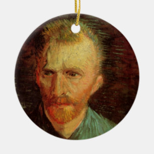 Ornamento De Cerâmica Autorretrato de Vincent van Gogh, Arte Fino Antigo