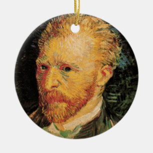 Ornamento De Cerâmica Autorretrato de Vincent van Gogh, Arte Fino Antigo