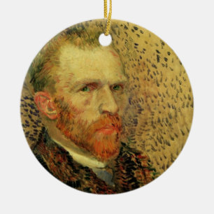 Ornamento De Cerâmica Autorretrato de Vincent van Gogh, Arte Fino Antigo