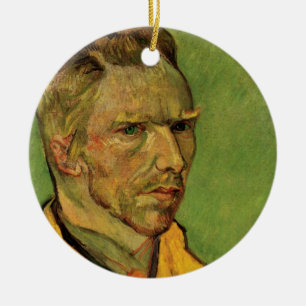 Ornamento De Cerâmica Autorretrato de Vincent van Gogh, Arte Fino Antigo