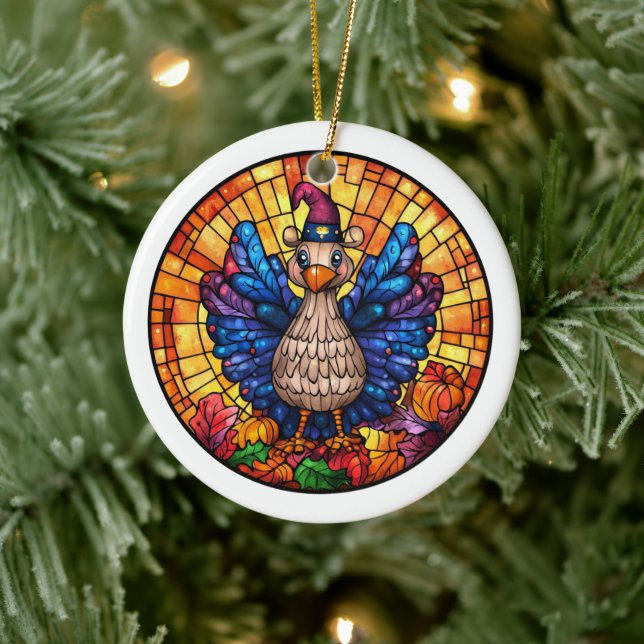 Ornamento De Cerâmica Autumn Wildlife (Árvore)