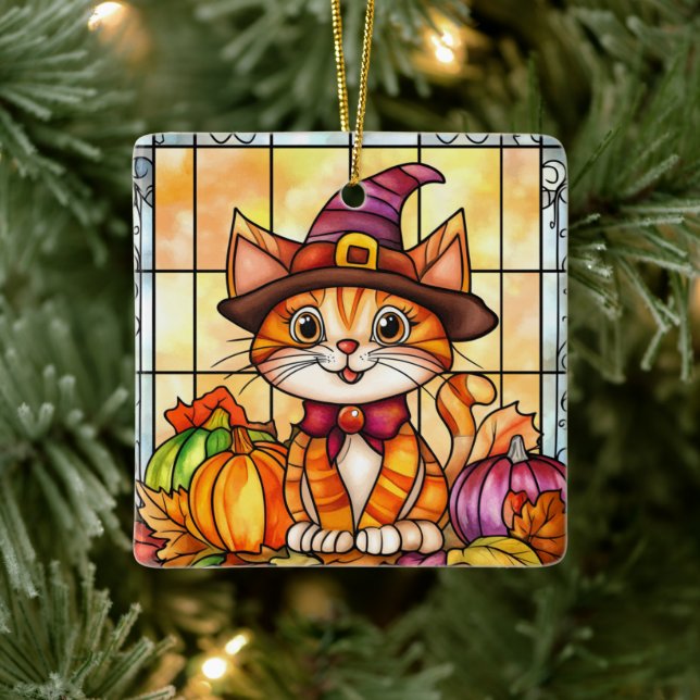 Ornamento De Cerâmica Autumn Wildlife (Árvore)