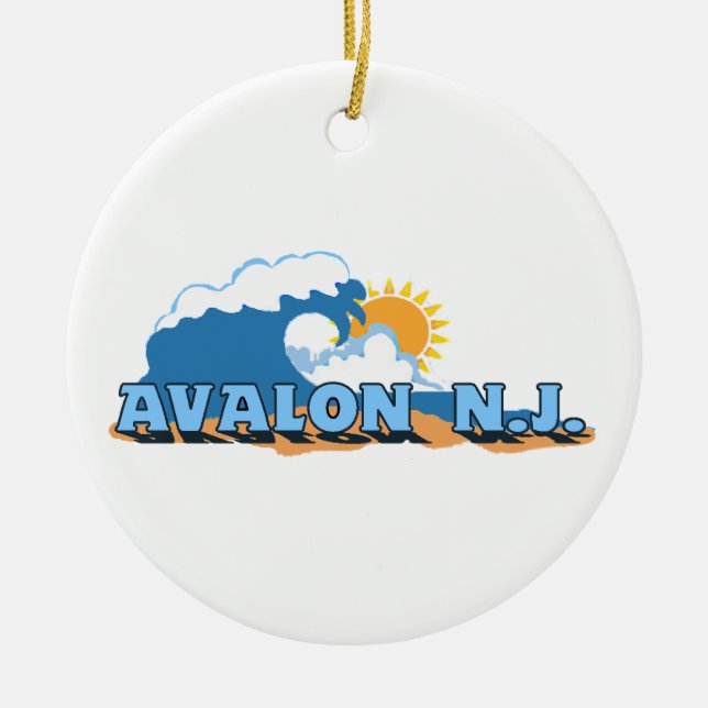Ornamento De Cerâmica Avalon. (Frente)