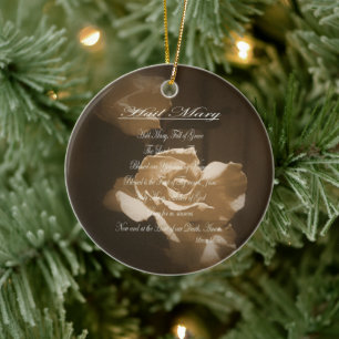 Ornamento De Cerâmica Ave Mary Prayer