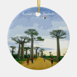 Ornamento De Cerâmica Avenida dos Baobás, Madagascar - Paisagem
