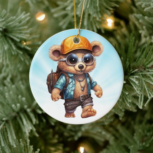 Ornamento De Cerâmica Aventuras Sunny com Urso de Beachy - Prontos para  (Árvore)