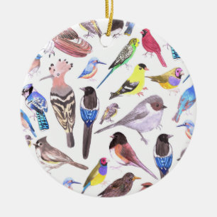 Ornamento De Cerâmica Aves da América - animais de companhia e aves sel
