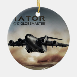 Ornamento De Cerâmica Avião da carga do C-17 Globemaster