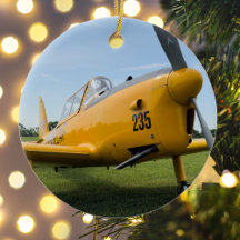 Avião de Aviação Foto Natal Personalizado Cer